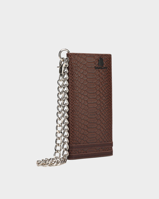 Apollo 1 Chain Wallet in Chocolate