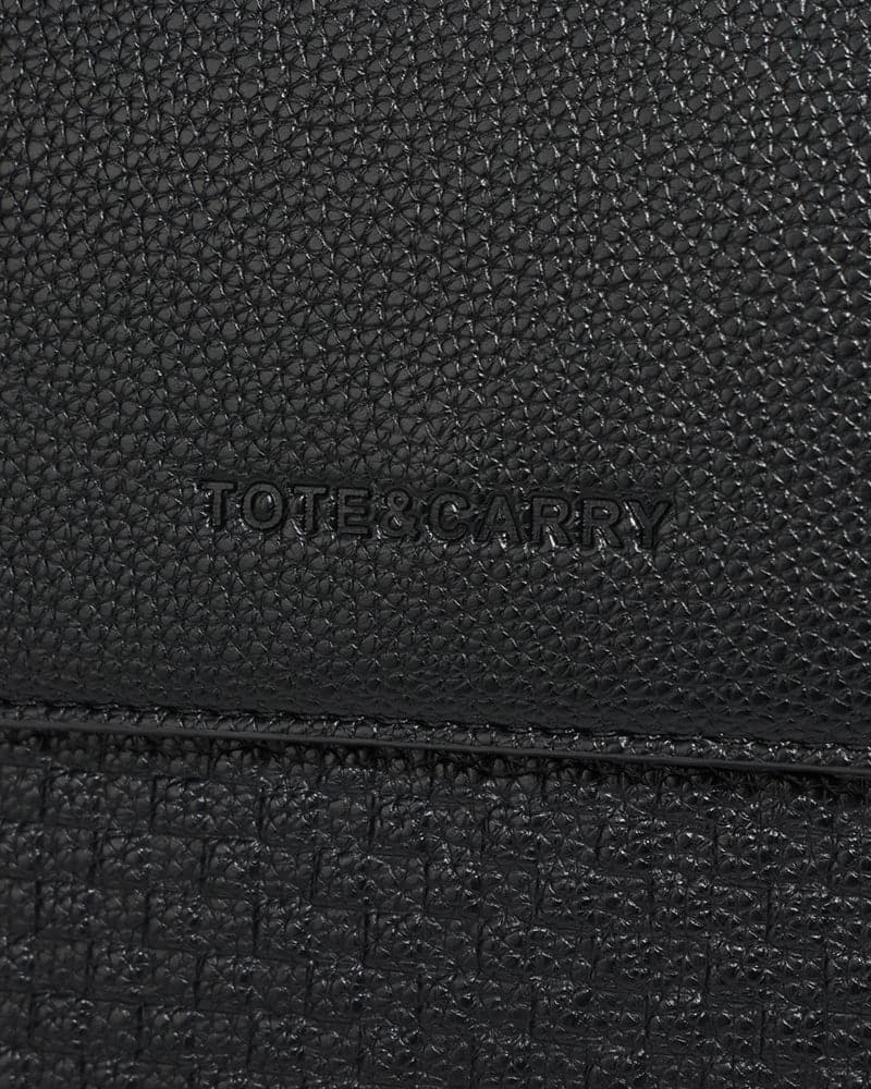 Bodega Crossbody Messenger Bag in Black